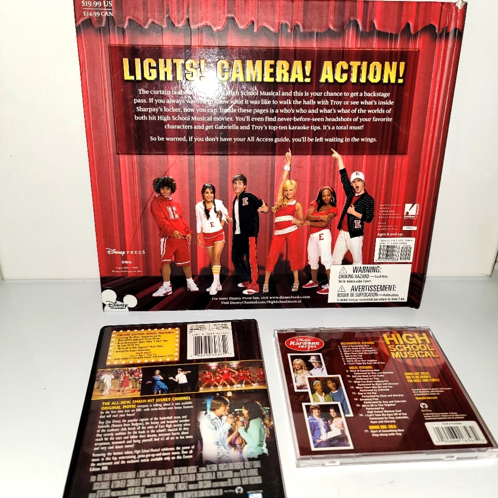 High School Musical Bundle includes a Book, DVD movie, and Music CD - Picture 2 of 5